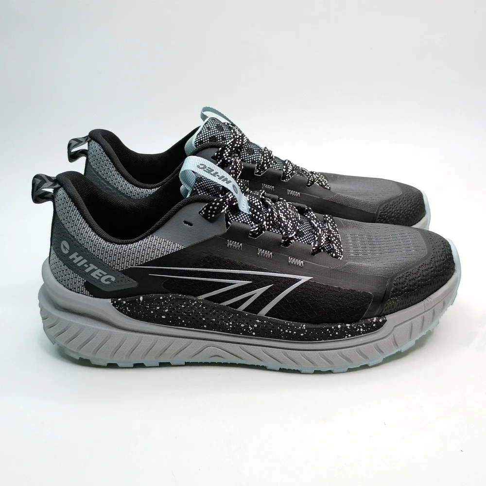 Hi-Tec C16040W-BVL Running Shoe Women Size 10 Black Grey Mesh Athletic